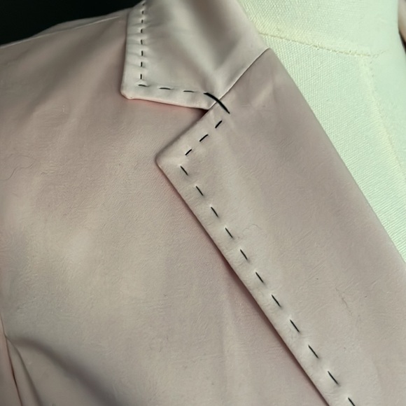 LUISA SPAGNOLI pink coton jacket with black details size 42 - Picture 2 of 4